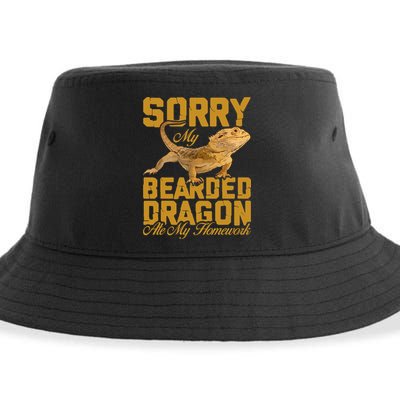 My Bearded Dragon Ate My Homework Bearded Dragon Sustainable Bucket Hat