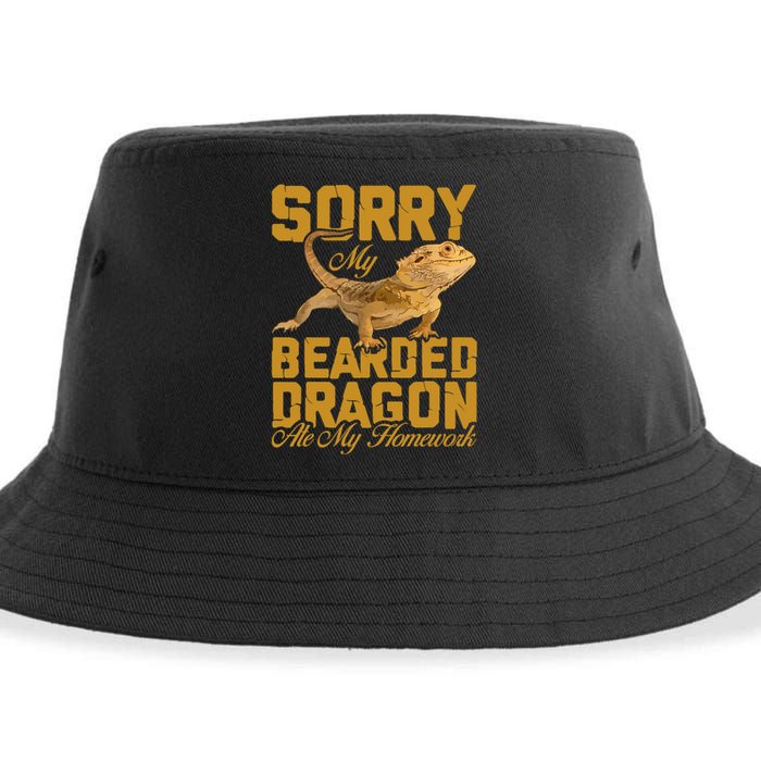 My Bearded Dragon Ate My Homework Bearded Dragon Sustainable Bucket Hat