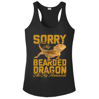 My Bearded Dragon Ate My Homework Bearded Dragon Ladies PosiCharge Competitor Racerback Tank