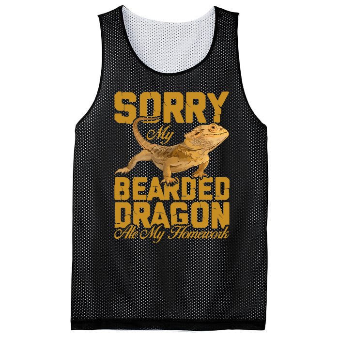 My Bearded Dragon Ate My Homework Bearded Dragon Mesh Reversible Basketball Jersey Tank