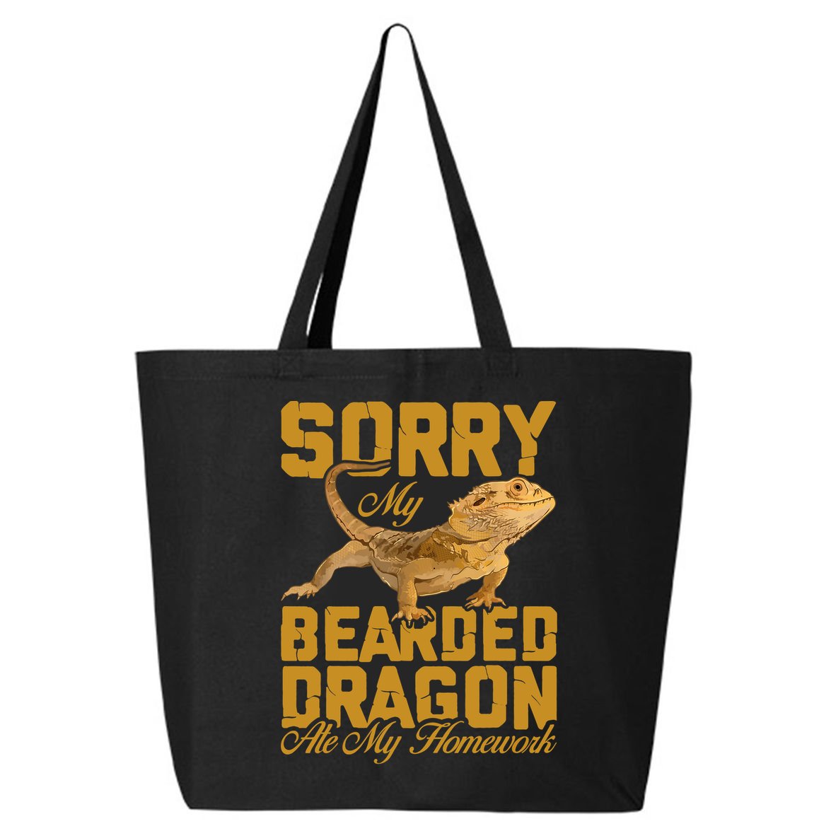 My Bearded Dragon Ate My Homework Bearded Dragon 25L Jumbo Tote