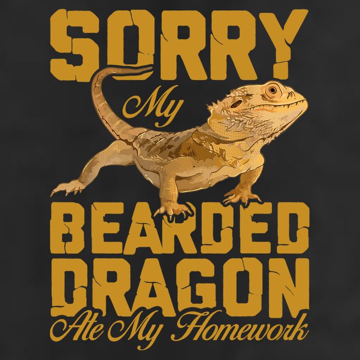 My Bearded Dragon Ate My Homework Bearded Dragon 25L Jumbo Tote