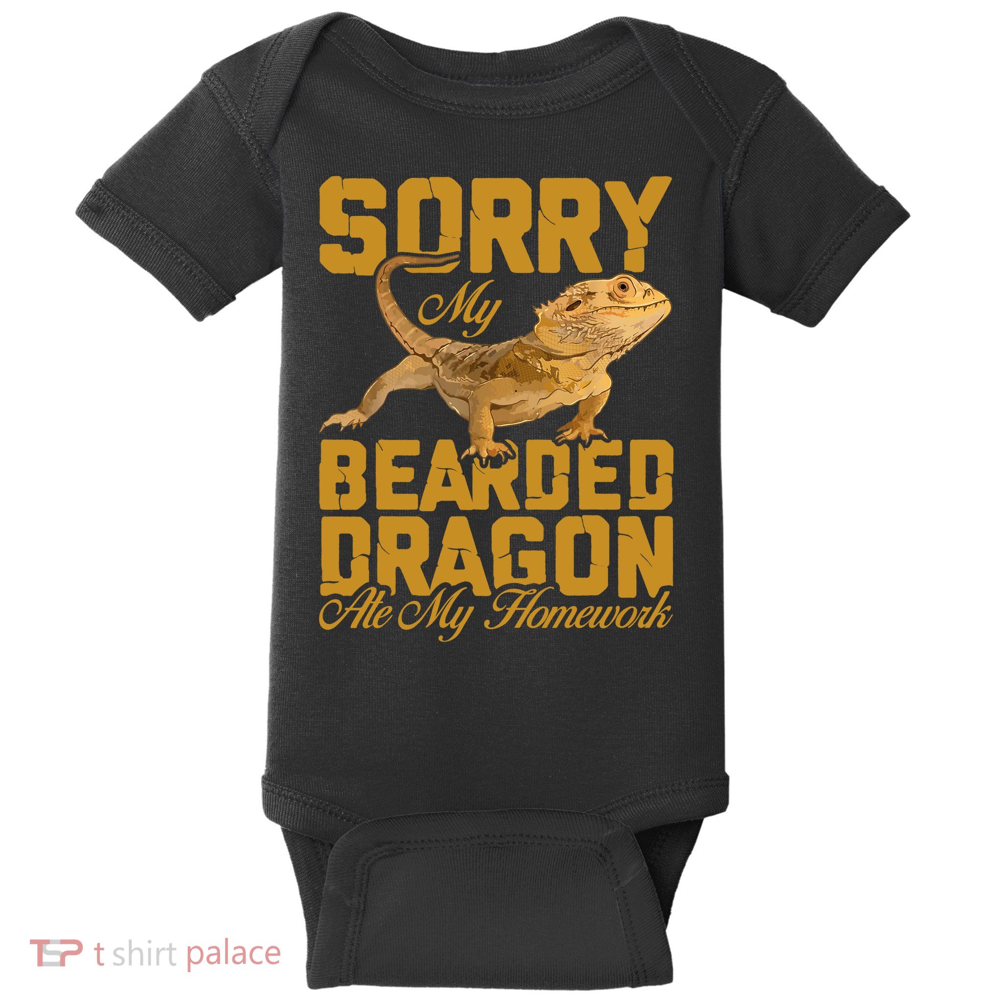 My Bearded Dragon Ate My Homework Bearded Dragon Baby Bodysuit