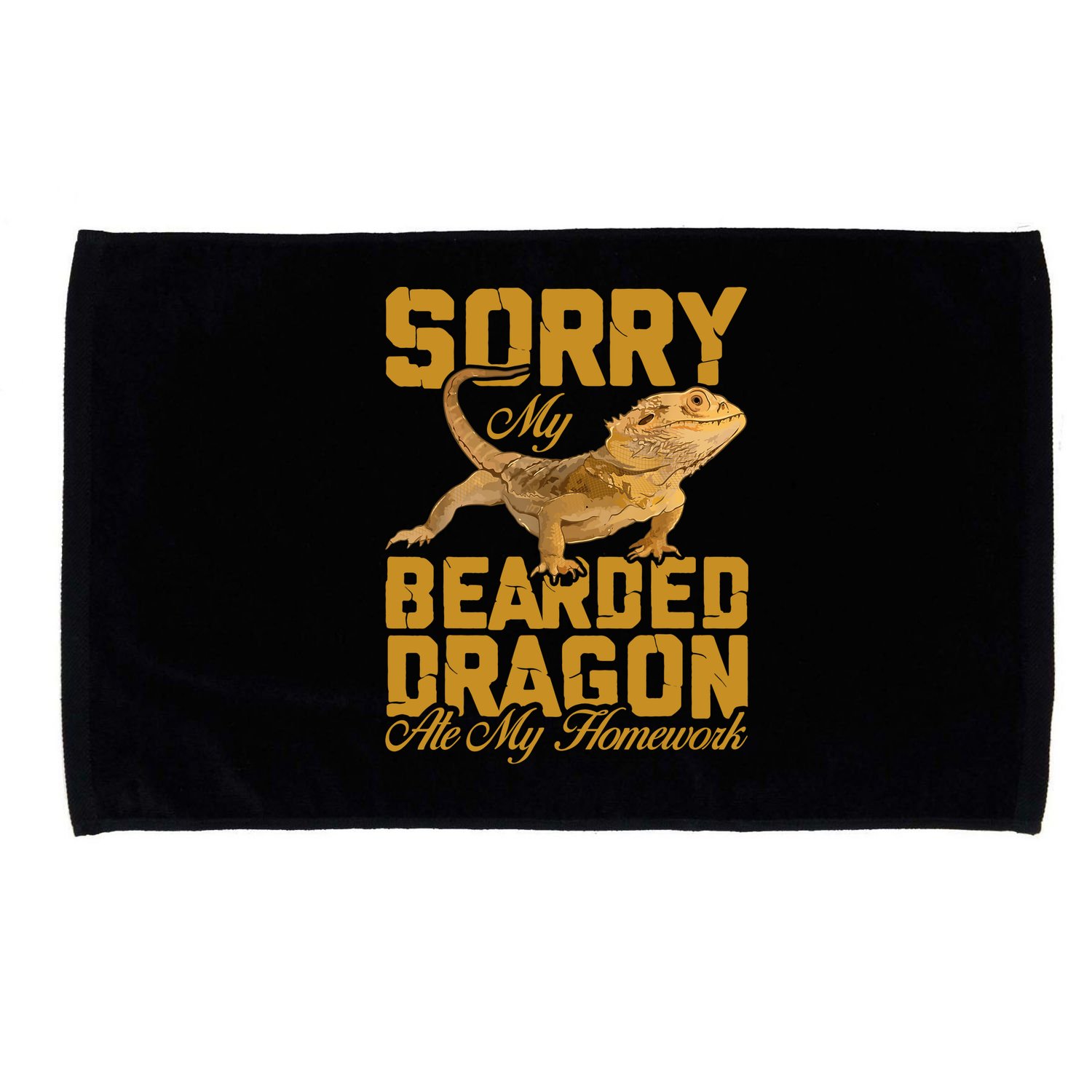My Bearded Dragon Ate My Homework Bearded Dragon Microfiber Hand Towel