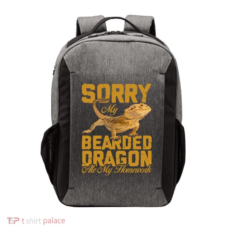 My Bearded Dragon Ate My Homework Bearded Dragon Vector Backpack