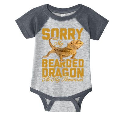 My Bearded Dragon Ate My Homework Bearded Dragon Infant Baby Jersey Bodysuit