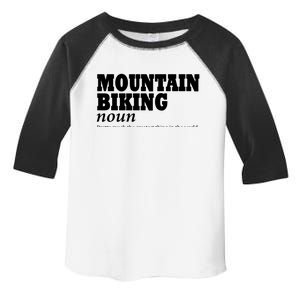 Mountain Biking Definition Biker Funny Mountain Biking Gift Toddler Fine Jersey T-Shirt