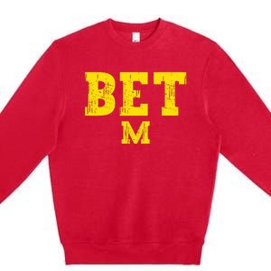 Michigan Bet Design Michigan Premium Crewneck Sweatshirt