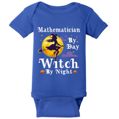 Mathematician By Day Witch By Night Math Halloween Costume Gift Baby Bodysuit
