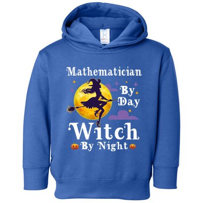Mathematician By Day Witch By Night Math Halloween Costume Gift Toddler Hoodie