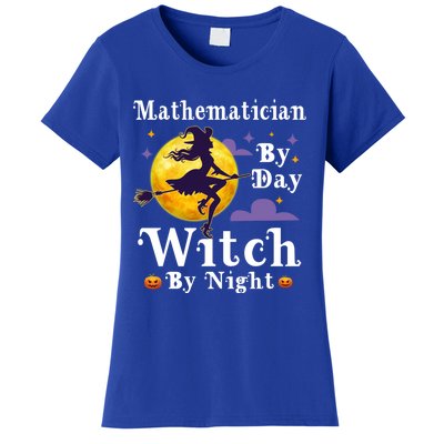 Mathematician By Day Witch By Night Math Halloween Costume Gift Women's T-Shirt