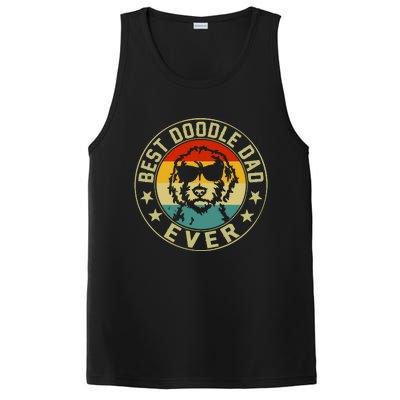 Men Best Doodle Dad Ever Funny Goldendoodle Dad Vintage Gifts Father Day Gifts PosiCharge Competitor Tank