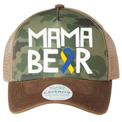 Mama Bear Down Syndrome Awareness Mom T21 Trisomy Legacy Tie Dye Trucker Hat