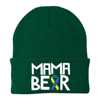 Mama Bear Down Syndrome Awareness Mom T21 Trisomy Knit Cap Winter Beanie