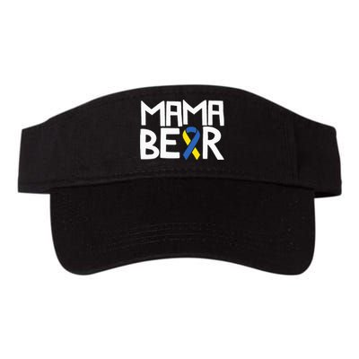 Mama Bear Down Syndrome Awareness Mom T21 Trisomy Valucap Bio-Washed Visor