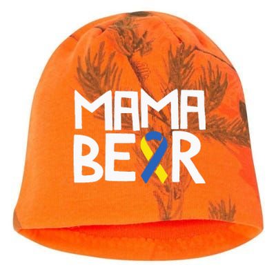 Mama Bear Down Syndrome Awareness Mom T21 Trisomy Kati - Camo Knit Beanie