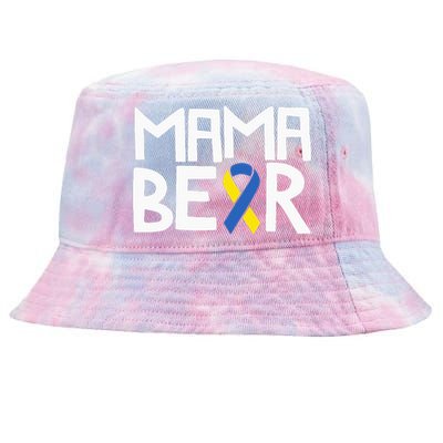 Mama Bear Down Syndrome Awareness Mom T21 Trisomy Tie-Dyed Bucket Hat