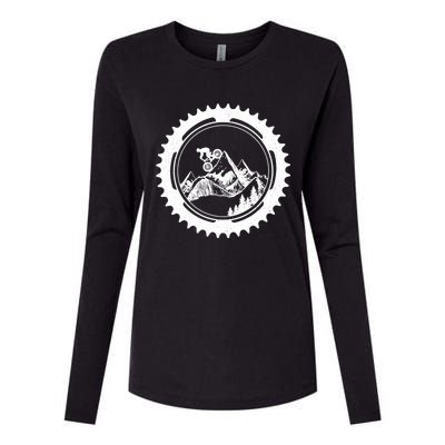 Mountain Bike Downhill Mtb Mountain Biker Gift Womens Cotton Relaxed Long Sleeve T-Shirt