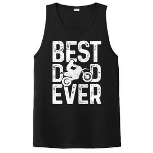 Motocross Best Dad Ever FatherS Day Dirt Bike Mx Biker Gft Gift PosiCharge Competitor Tank