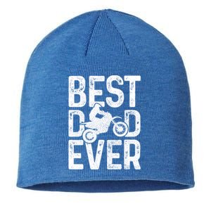 Motocross Best Dad Ever FatherS Day Dirt Bike Mx Biker Gft Gift Sustainable Beanie