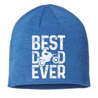 Motocross Best Dad Ever FatherS Day Dirt Bike Mx Biker Gft Gift Sustainable Beanie