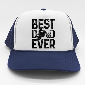 Motocross Best Dad Ever FatherS Day Dirt Bike Mx Biker Gft Gift Trucker Hat