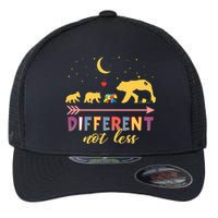 Mama Bear Different Not Less Autism Awareness Flexfit Unipanel Trucker Cap