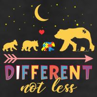 Mama Bear Different Not Less Autism Awareness Adult Drive Performance Visor