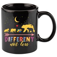 Mama Bear Different Not Less Autism Awareness 11oz C Handle Ceramic Mug