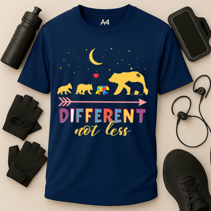 Mama Bear Different Not Less Autism Awareness Performance Shirt