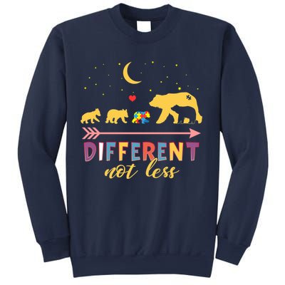Mama Bear Different Not Less Autism Awareness Sweatshirt