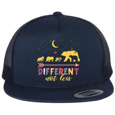 Mama Bear Different Not Less Autism Awareness Flatbill Hat