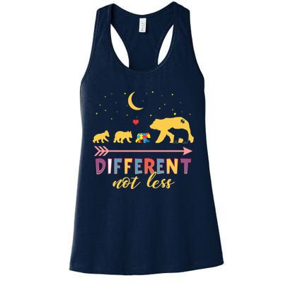 Mama Bear Different Not Less Autism Awareness Womens Tank Top