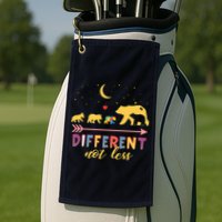 Mama Bear Different Not Less Autism Awareness Golf Towel
