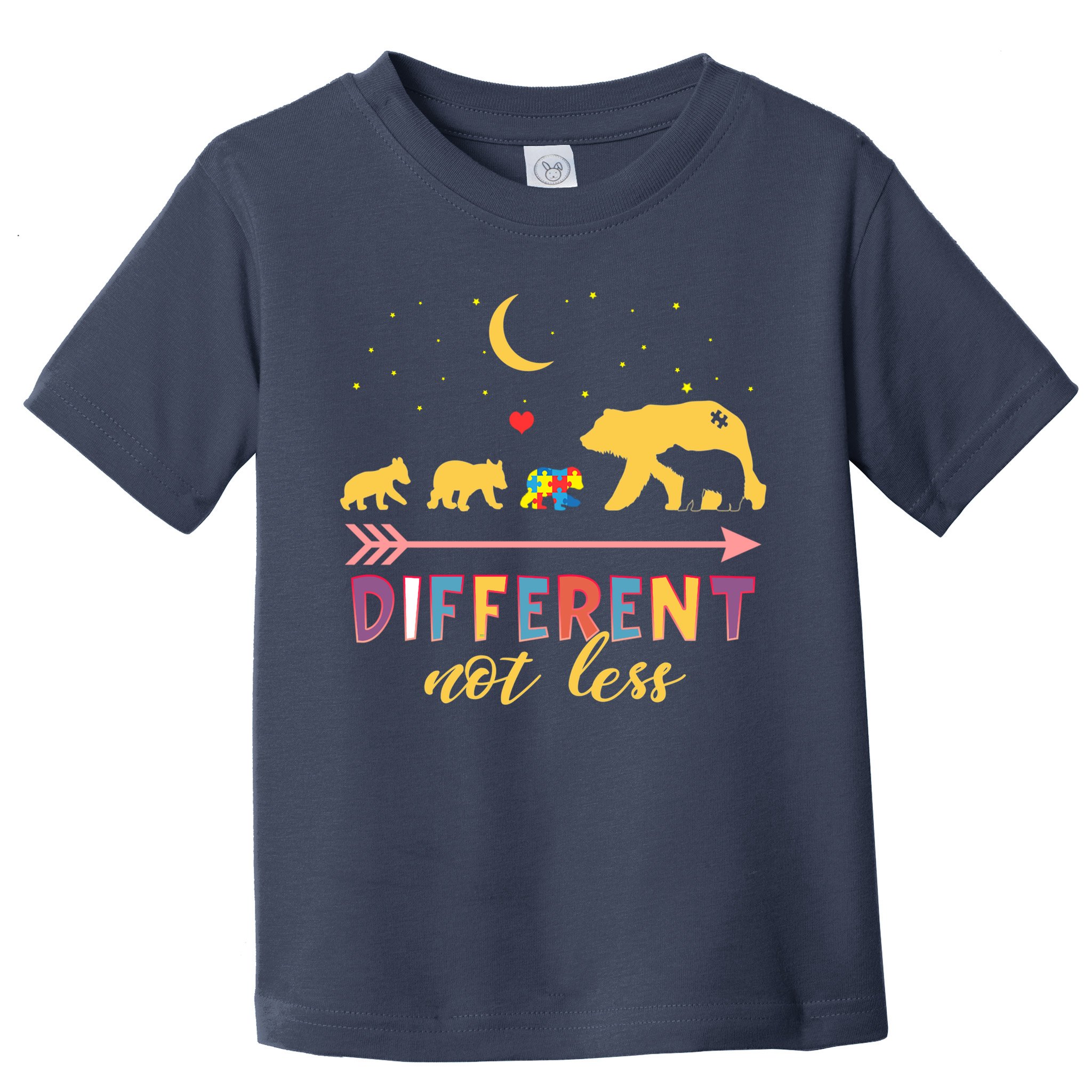 Mama Bear Different Not Less Autism Awareness Toddler T-Shirt