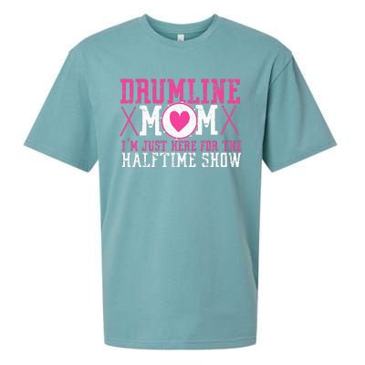 Marching Band Drum Corps Drumline Mom Here For Halftime Show Sueded Cloud Jersey T-Shirt