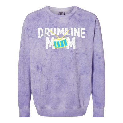 Marching Band Drums Drumline Mom Colorblast Crewneck Sweatshirt