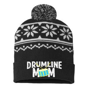 Marching Band Drums Drumline Mom USA-Made Snowflake Beanie