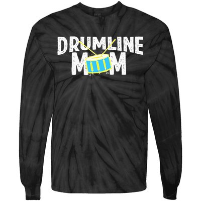 Marching Band Drums Drumline Mom Tie-Dye Long Sleeve Shirt