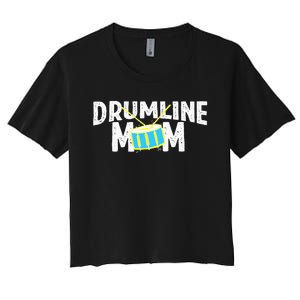 Marching Band Drums Drumline Mom Women's Crop Top Tee