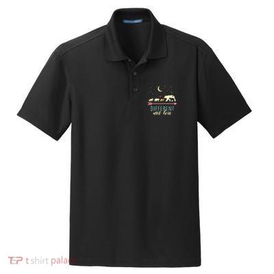  Mama Bear Different Not Less Cute Gift Autism Awareness  Dry Zone Grid Polo