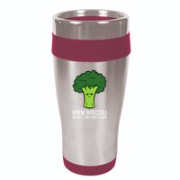Maybe Broccoli DoesnT Like You Either Vegetable Brokkoli 16oz Travel Tumbler