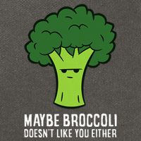 Maybe Broccoli DoesnT Like You Either Vegetable Brokkoli Cotton Canvas Backpack