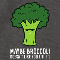 Maybe Broccoli DoesnT Like You Either Vegetable Brokkoli Vector Backpack