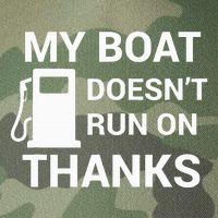 My Boat Does Not Run on Thanks Gas Money Legacy Tie Dye Trucker Hat