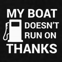 My Boat Does Not Run on Thanks Gas Money Ladies PosiCharge Tri-Blend Wicking Tank