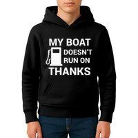 My Boat Does Not Run on Thanks Gas Money Kids Hoodie