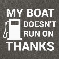 My Boat Does Not Run on Thanks Gas Money Cotton Canvas Backpack