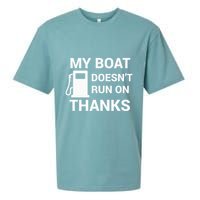 My Boat Does Not Run on Thanks Gas Money Sueded Cloud Jersey T-Shirt