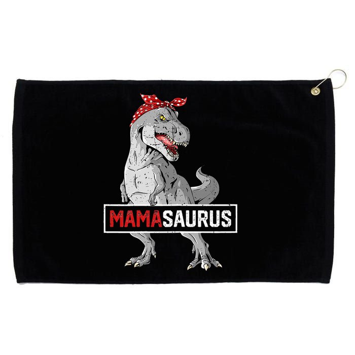 Mamasaurus Birthday Dinosaur Mommy Family Matching Grommeted Golf Towel